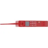 Smandy Vintage-Handy-Modell aus Backstein, Retro-Handy-Ornament aus Eisen mit Langlebigem, Leichtem Design für Heimbüro-Dekoration, Fotografie-Requisiten (Rot)