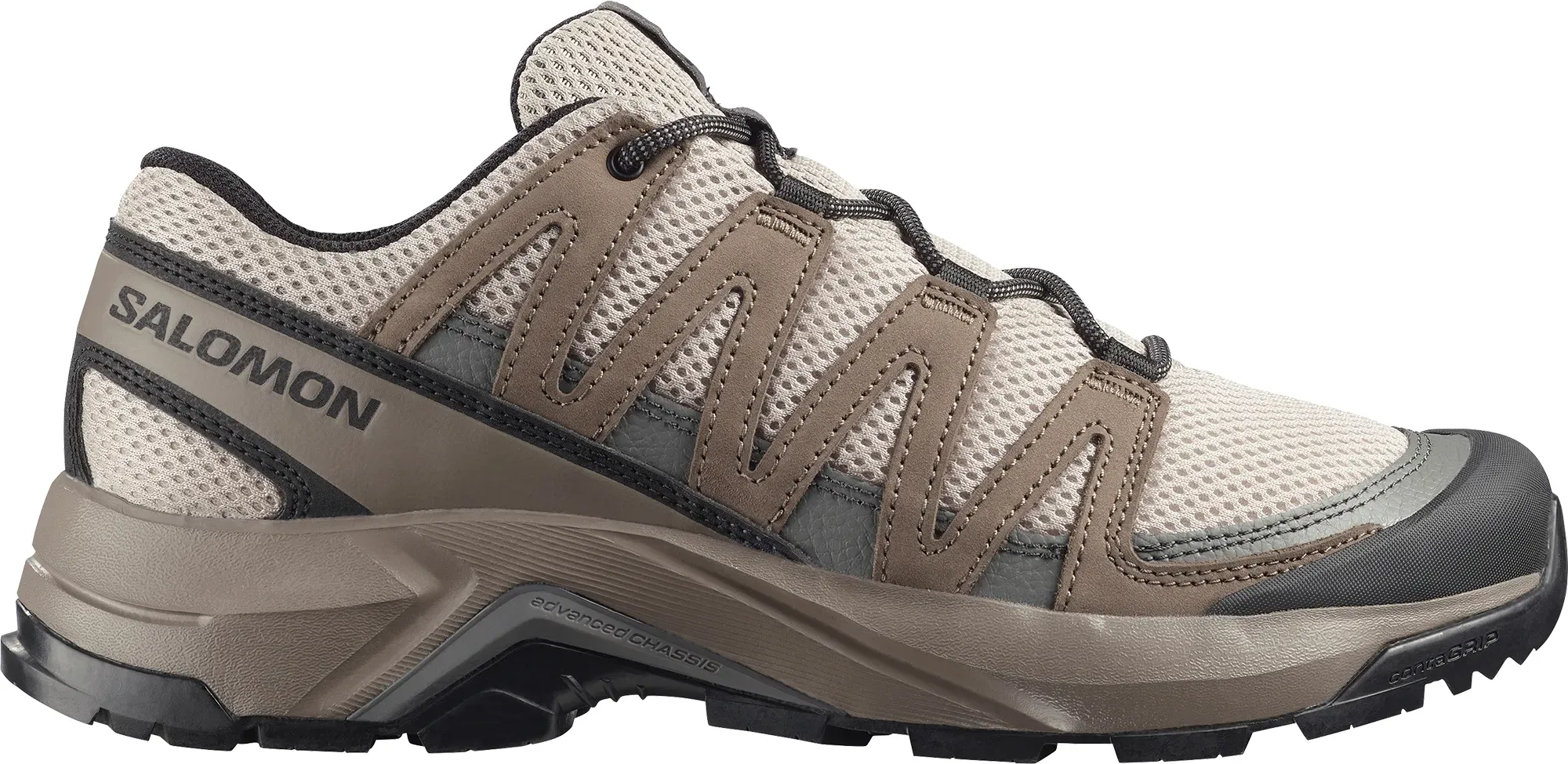 Salomon Herren X-Adventure Recon Wanderhalbschuh - 45 1/3 - Oxford Tan / Walnut / Castlerock