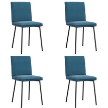 deluke Esszimmerstuhl VERA Samt Blau 4er Set