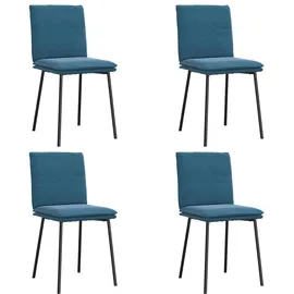 deluke Esszimmerstuhl VERA Samt Blau 4er Set