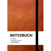 LIWI Literatur- und Wissenschaftsverlag Notizbuch A4 dotted - 100 Seiten Soft Cover - braun