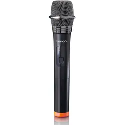 LENCO Mikrofon "MCW-011BK - Kabelloses Mikrofon mit 6,3 mm Receiver", schwarz, B:15cm H:10cm T:30cm, Mikrofone
