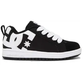 DC Shoes Jungen Court Graffik Skateboardschuhe, Black White, 30 EU