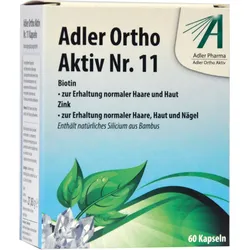 Adler Ortho Aktiv Nr. 11 Kapseln (Ernährungsphysiologische Ergänzung zu Schüßler Anwendung)