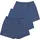 Normani Boxershorts kariert blau S 3er Pack