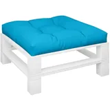vidaXL Palettenkissen 70 x 70 x 12 cm blau 1 St.