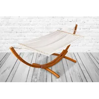 Hängematte Vivara (Sonnenliege aus Fichte massiv, Loungebett, Hammock)
