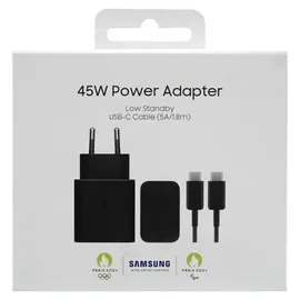 Samsung EP-T4511X TypeC Schnellladegerät 45W Schwarz