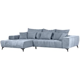 GUTMANN FACTORY Ecksofa Blau, (jeansblau), B:300cm H:60cm T:205cm, 95% Polyester 5% Nylon, Sofas