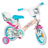 Toimsa Bikes 12 Zoll Kinder Mädchen Fahrrad Kinderrad Rad Bike Hello Kitty 1249 - Weiß