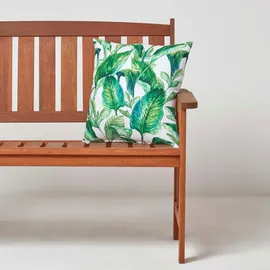 Homescapes Outdoor-Kissen, Grün, Textil, Floral, Quadratisch, 45x45 cm,
