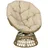 Outsunny Papasansessel Gartensessel 85 x 70 x 82 cm khaki