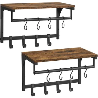 VASAGLE Wandgarderobe LCR103B01 Braun