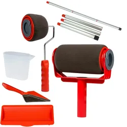 Industex Best Direct Paint Racer Pro - befüllbarer Farbroller, Malerrolle mit Tank und Teleskopstange, Set für Büro, Malerei, Wand, Decke