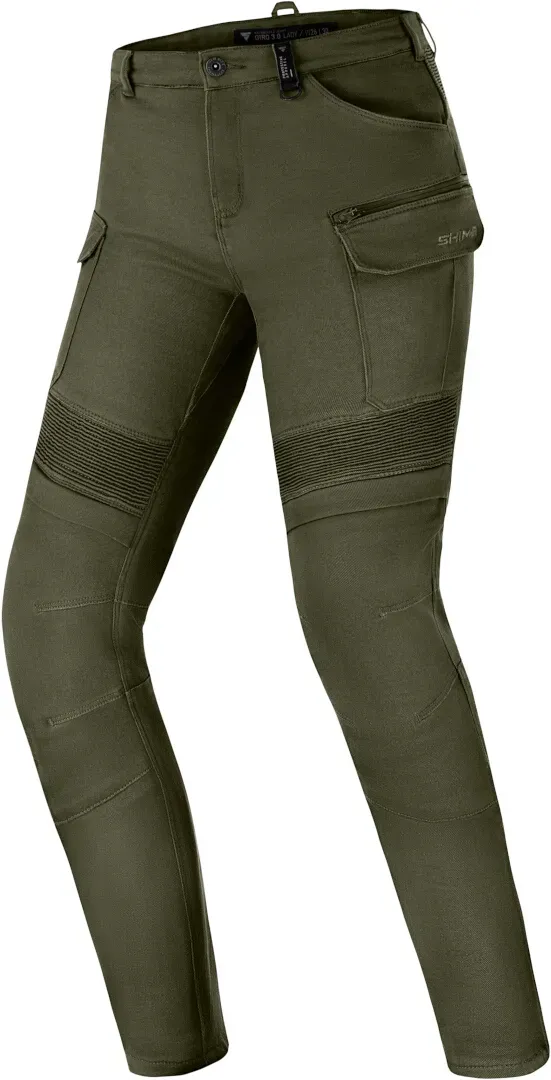 SHIMA Giro 3.0 Damen Motorrad Textilhose, grün, Größe 24 30