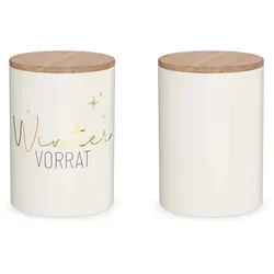 la vida Keramik Vorratsglas - Kristall