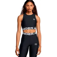 Under Armour Heatgear Rib ärmelloses T-shirt - Black /