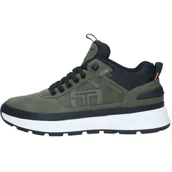 Sneaker SERGIO TACCHINI "CORTINA Herren", Herren, Gr. 42, Normalschaft, grün (schwarz khaki), Polyurethan, Nylon, Schuhe, Sneaker Herren, Sneakers, Sportschuhe, Laufschuhe Retro, Outdoor, Sale