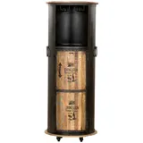 Garden Pleasure Hausbar LUNI, 304067 schwarz 60,0 x 60,0 x 155,0 cm