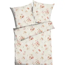 KAEPPEL Bettwäsche Bettwäsche "Delicate Poppies", Jersey, Interlock-Jersey Blumen rot