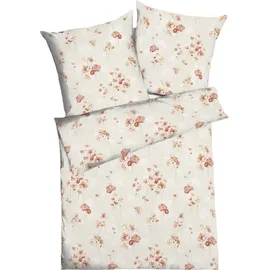 KAEPPEL Bettwäsche Bettwäsche "Delicate Poppies", Jersey, Interlock-Jersey Blumen rot
