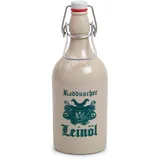 Feine Würze Original Radduscher Leinöl in der TONFLASCHE aus dem Spreewald Dorf Raddusch kaltgepresst, ungefiltert 100% naturrein und naturbelassen Leinsamenöl Omega 3 Naturprodukt (525 ml)