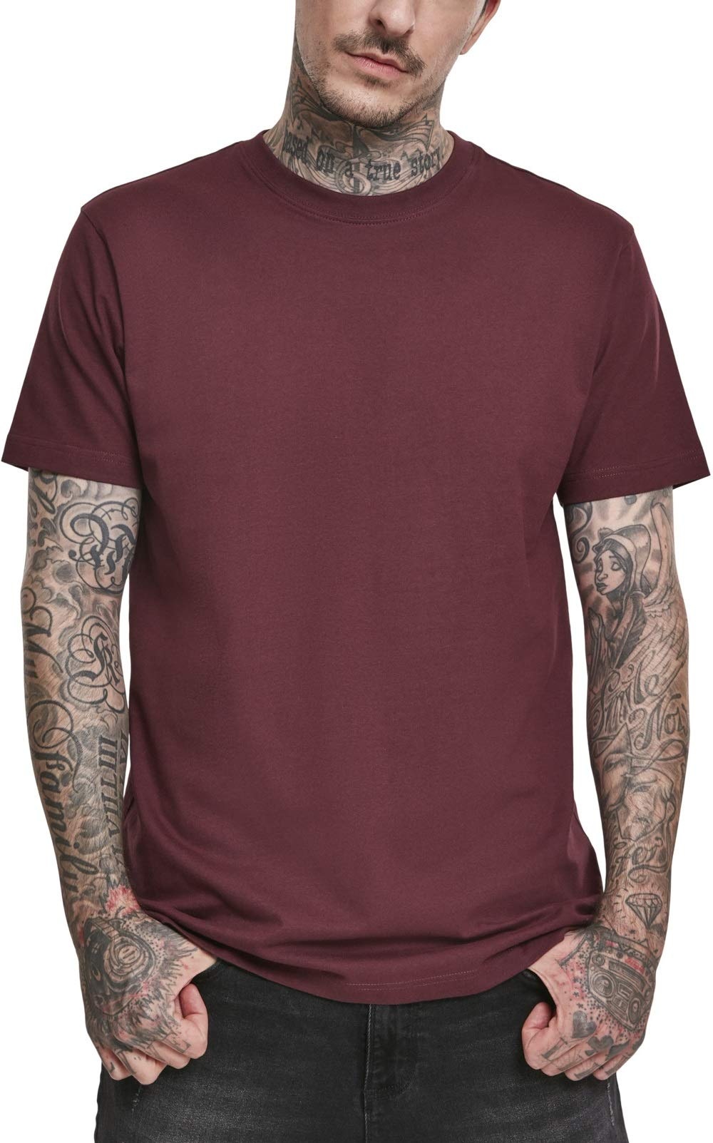 Urban Classics Herren Basic Tee T-Shirt, Rot (Redwine 02243), (Herstellergröße: XX-Large)