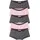 bonprix Panty BONPRIX, Mädchen, Gr. 152/158, 5 Stk., grau (schiefergrau, hellrosa bedruckt), Obermaterial: 95% Baumwolle, 5% Elasthan, Unterhosen Panty, im 5er-Set, aus Baumwolle und Elasthan, körpernahe Passform