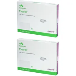 Mepitel Silikon Netzverband 8x10 cm steril 5 Stück Safetac-Technologie