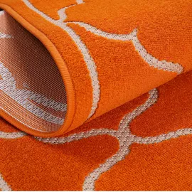 Sanat Teppich SANAT "Berlin", orange, B:60cm H:6mm L:110cm, Kunstfaser, Teppiche, Teppich, In -und Outdoor geeignet, robust und pflegeleicht