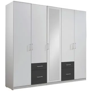 225 x 210 x 58 cm weiß/graphit