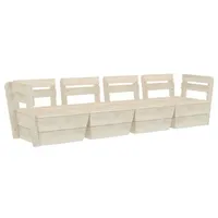 VidaXL Garten-Palettensofa 4-Sitzer Imprägniertes Fichtenholz