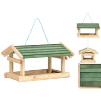 vidaXL Vogelfutterhaus Massivholz 35x29,5x21 cm