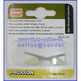 PROXXON Filzpolierstift Geschoss 2 Stück