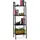 Relaxdays Standregal 136 x 44 x 31,5 cm Schwarz