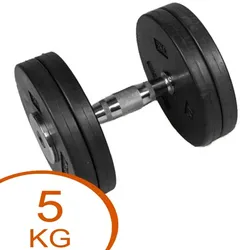 Eurosport Faste Gummi Skive Hanteln 5kg (1 Stck.)