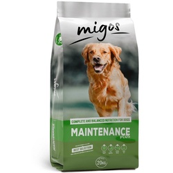 MIGOS Maintenance Plus 20 kg für wenig aktive Hunde mit Vitaminen