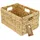 HMF Aufbewahrungskorb geflochten aus Wasserhyazinthe passend für Billy 35 x 25 x 20 cm beige