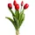 OTTO home Kunstblume OTTO HOME "Tulpenbündel Holland real Touch", rot, B:10cm H:35cm T:10cm Ø:10cm, Kunststoff, Kunstpflanzen