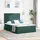 vidaXL Bett mit Stauraum und LED mit LED Dunkelgrün 140 x 200 cm Samt