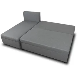 Sofnet Ecksofa Schwarz, Textil, 5-Sitzer, L-Form,Rechteckig, 205x142 cm, Wohnzimmer, Sofas & Couches, Wohnlandschaften, Ecksofas