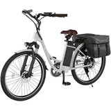 Elektrofahrrad mit Abnehmbarer 36V 13Ah Akku Bis zu 90KM,26 Zoll E Bike mit 7 Gang Getriebe für Herren Damen Pendler Reisen Übung,60N.m 250W Motor City Pedelec mit Aussetzungen und LCD-Display