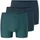SCHIESSER Retro Short / Pant gestreift dunkelblau / grün XL 3er Pack
