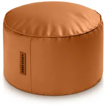 Green Bean Sitzhocker Kunstleder 43 x 30 x 30 cm Cognac