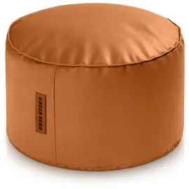 Green Bean Sitzhocker Kunstleder 43 x 30 x 30 cm Cognac