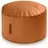 Green Bean Sitzhocker aus Kunstleder - Pouf mit EPS Perlen Füllung - 43x30 cm - perfekte Ergänzung zum Sitzsack - Sitzwürfel Hocker Cognac