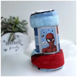 Jerry Fabrics Flanelldecke 100x150 Spiderman Blau (koralle)