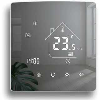 BEOK CONTROLS Spiegelthermostat Programmierbar 220V Schwarz 9x8 6cm