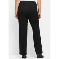 Sheego Jerseyhose SHEEGO, Damen, Gr. 46, Normalgrößen, schwarz, 60%