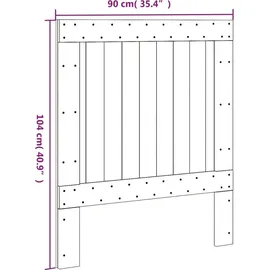 vidaXL Kopfteil 90x104 cm Massivholz Kiefer